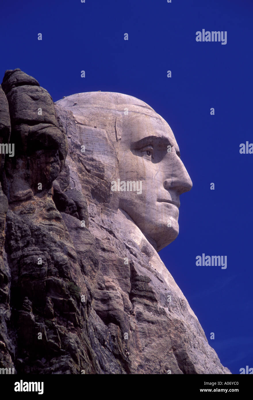 Mount Rushmore National Memorial, il monte Rushmore e il National Memorial, Keystone, Black Hills, Pennington County, il Dakota del Sud Foto Stock