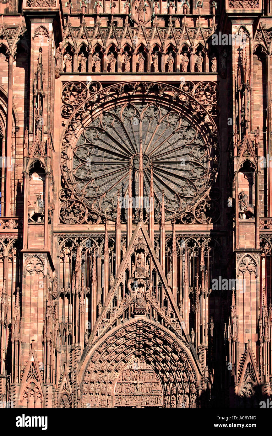 Cattedrale di Strasburgo, Francia. Foto Stock