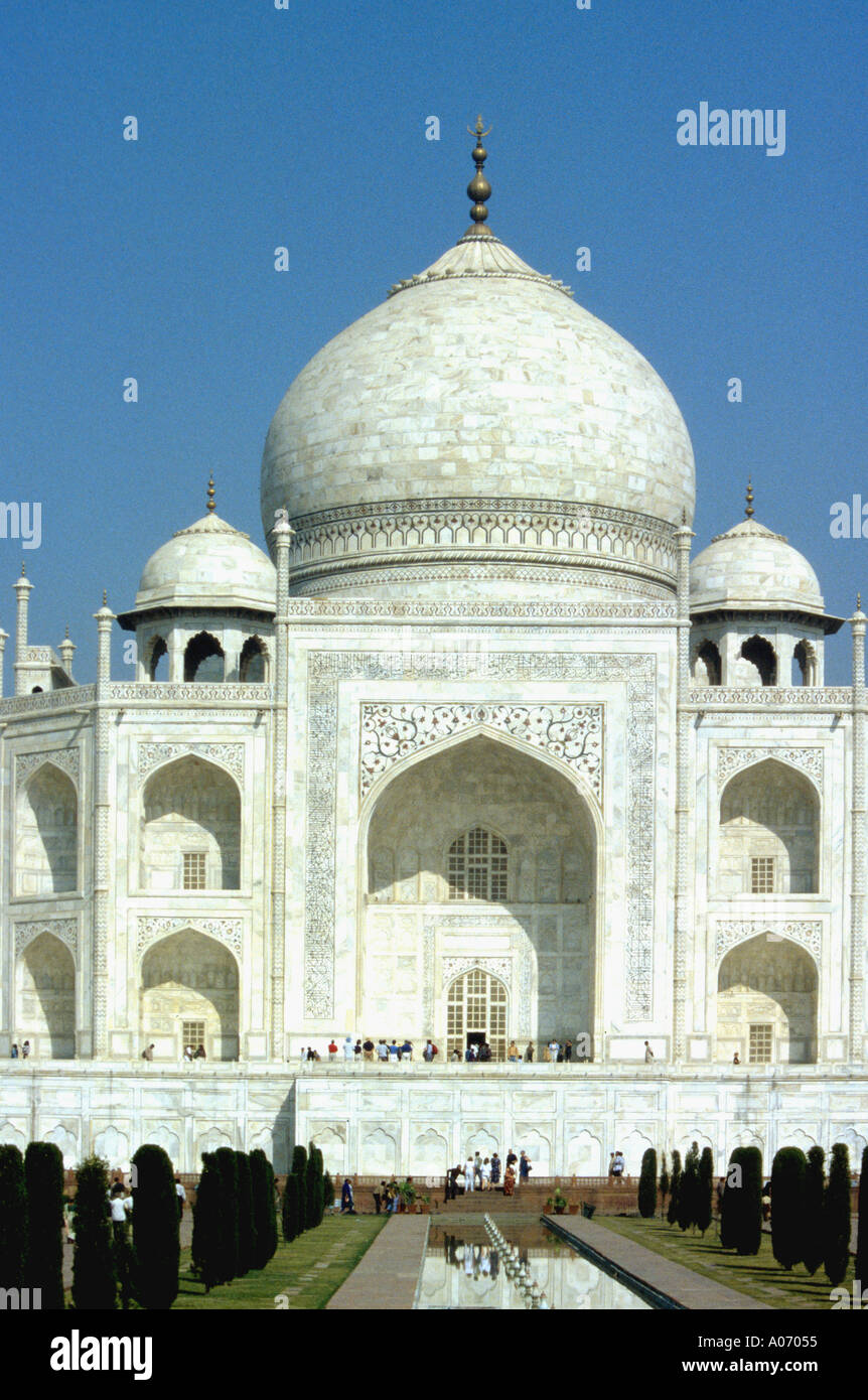 Taj Mahal sezione centrale, Rajasthan, India Foto Stock