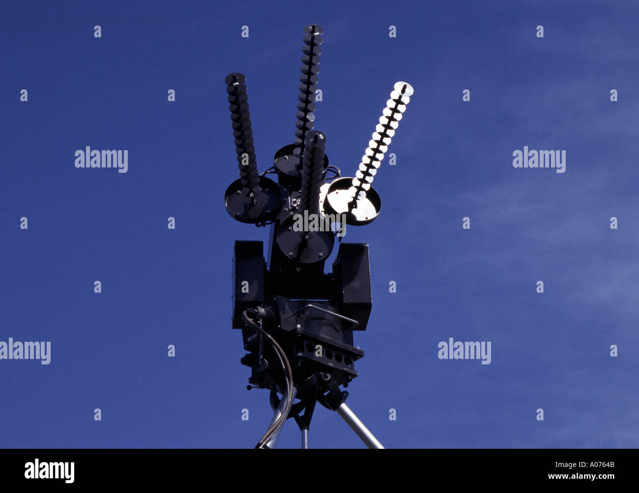 Satellite antenna di rilevamento Foto Stock
