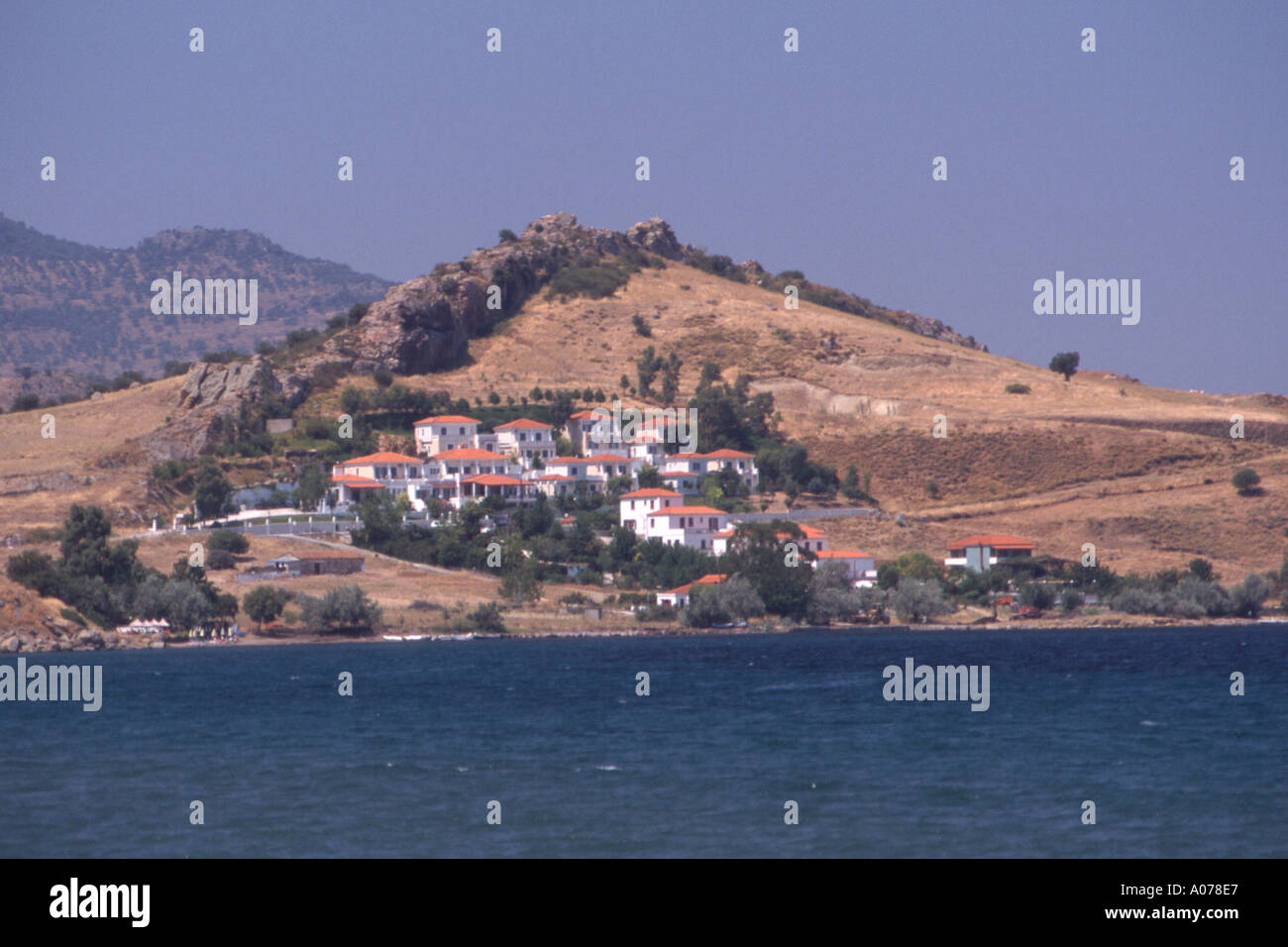 Anaxos Petra Lesbo Mitilene North Agean mare Grecia Foto Stock