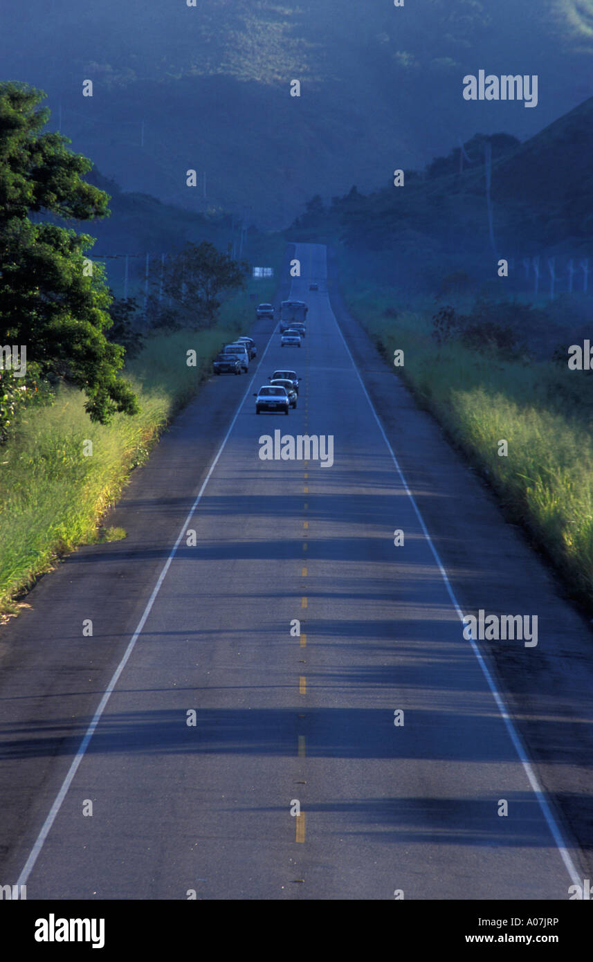 BR 101 autostrada Santos Rio road Brasile Foto Stock