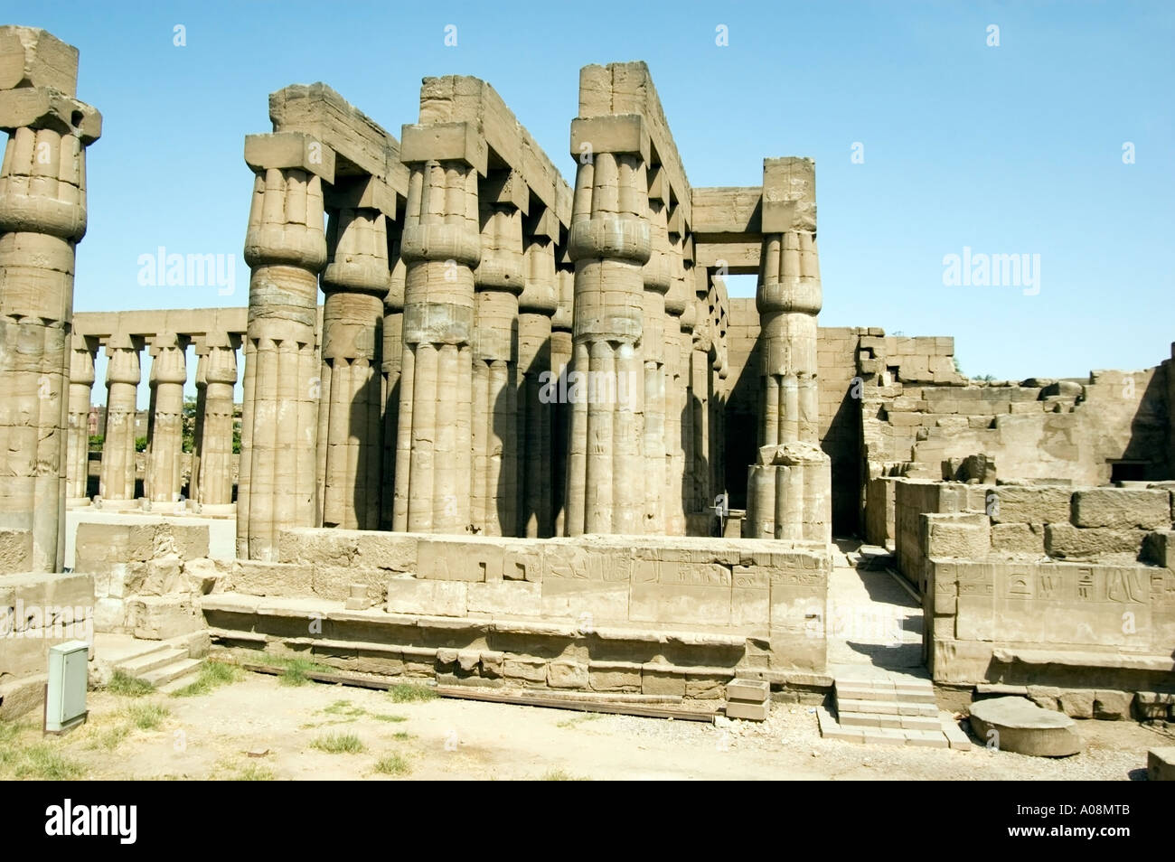 Il Tempio di Luxor nell'antica città di Tebe, Luxor, Egitto. Foto Stock