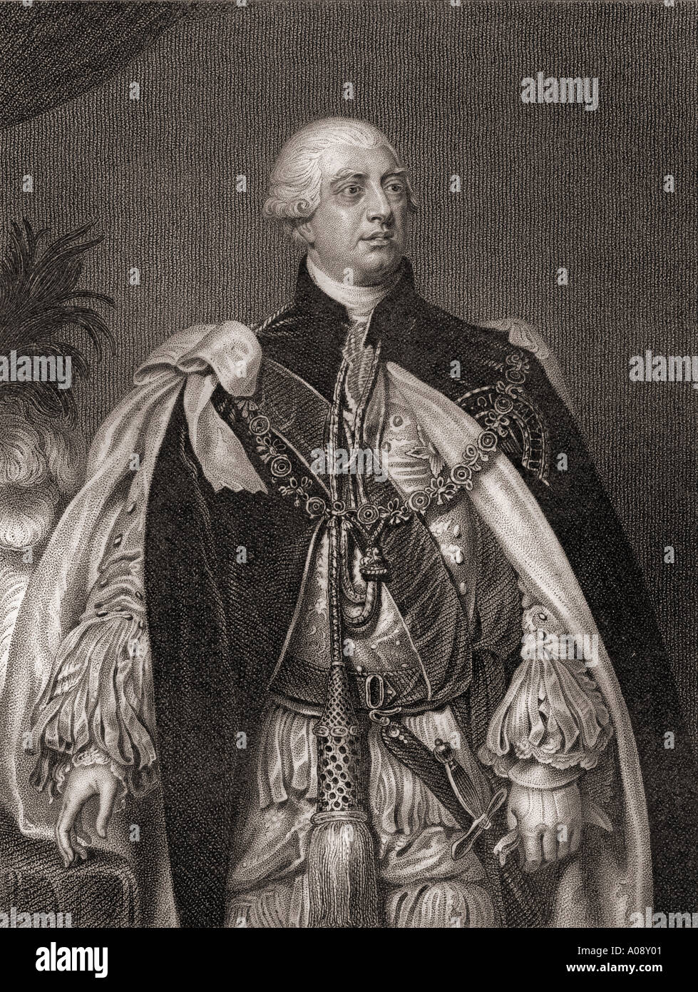 George III, 1738 - 1820. George William Frederick, re di Gran Bretagna e Irlanda e il re di Hannover. Foto Stock