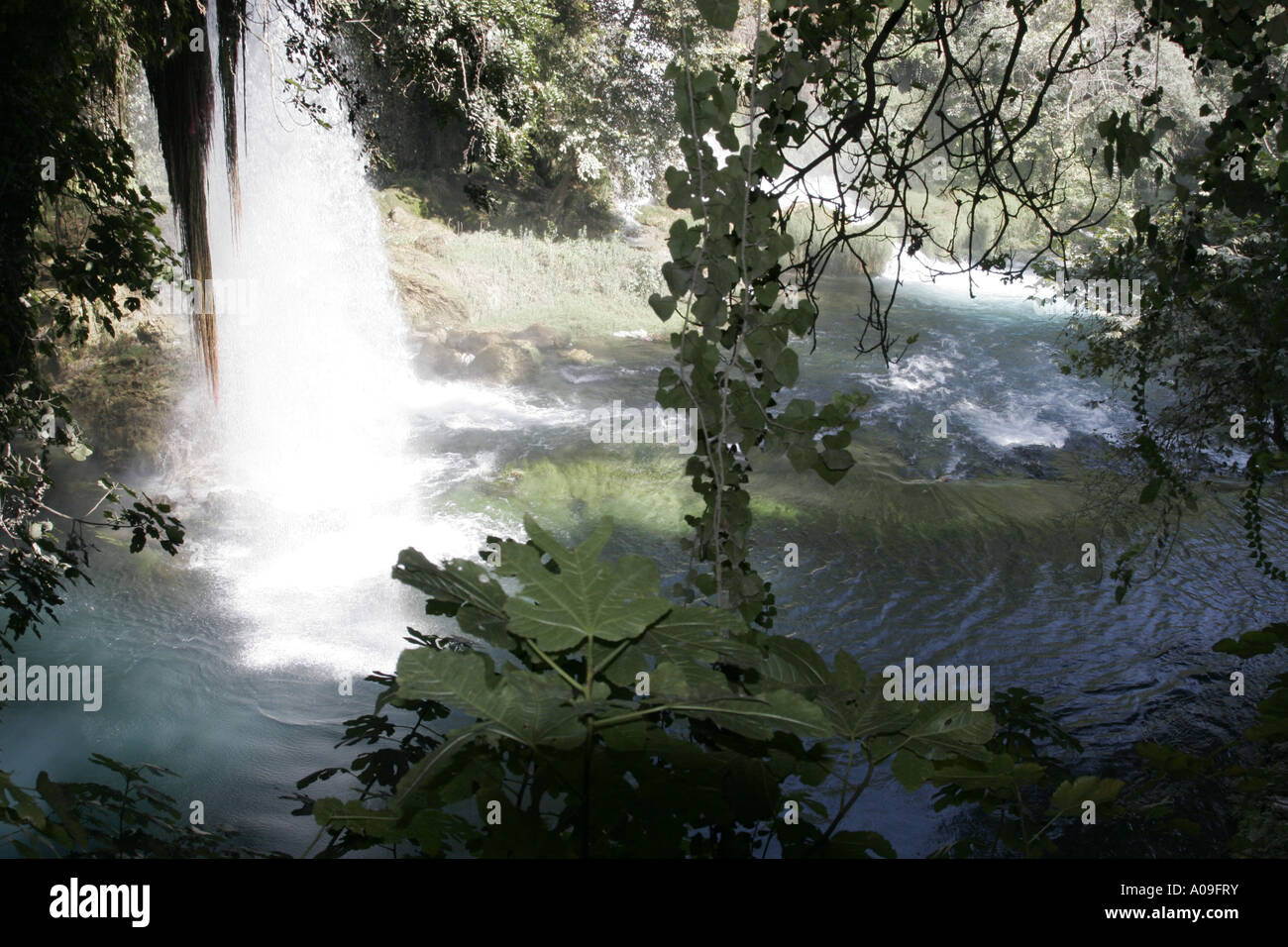 Superiore di Cascate di Duden Tuerkei, Tuerkische Riviera, Antalya Foto Stock