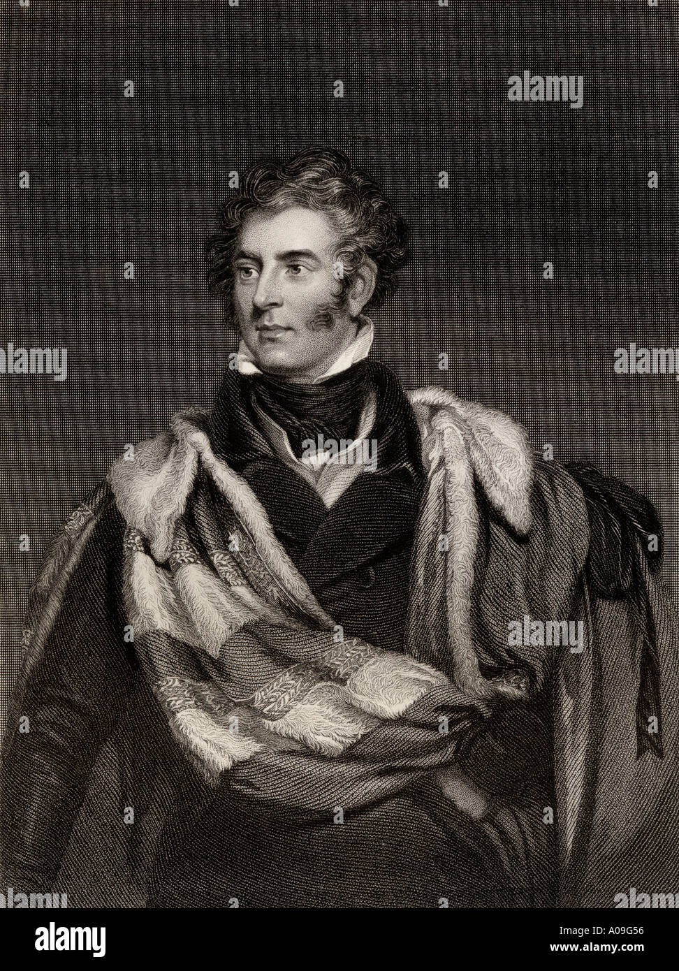Thomas Philip de Grey, 2nd Earl de Grey, terzo Barone Grantham e sesto Barone Lucas, 1781 -1859. British Tory più. Foto Stock