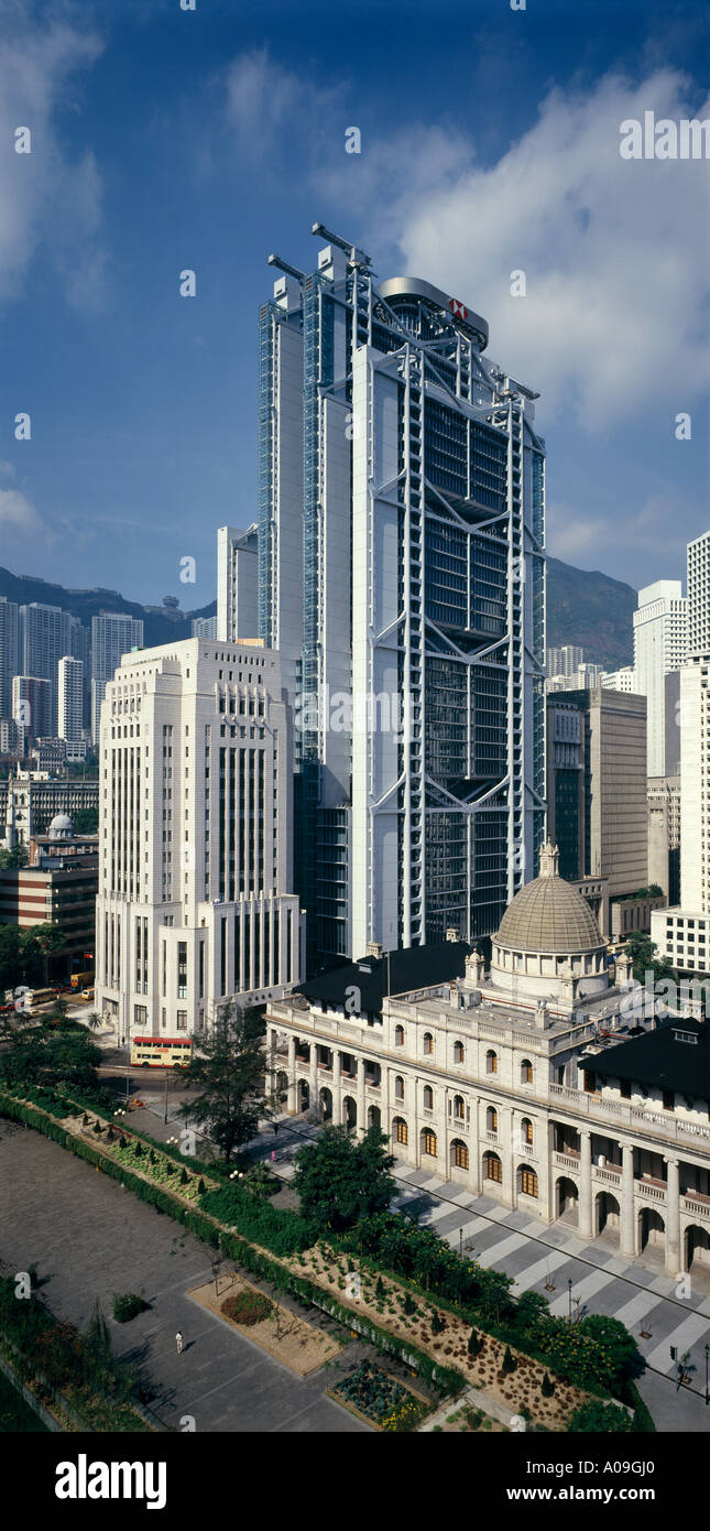Hong Kong e Shanghai Bank, Hong Kong (1979-86). Architetto: Norman Foster Foto Stock