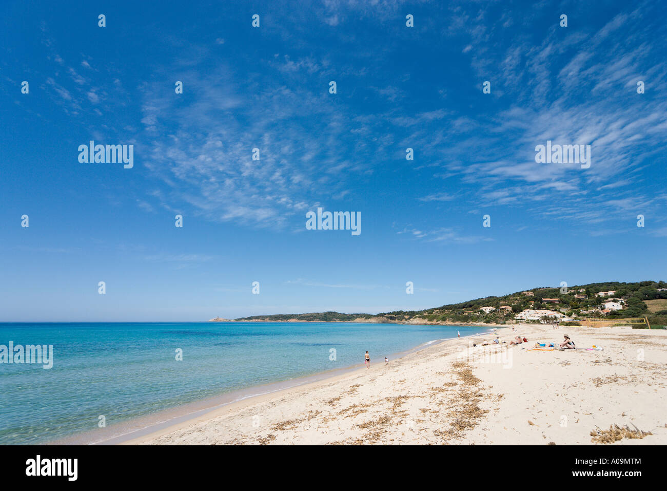 Spiaggia a Cargese Corsica, Francia Foto Stock