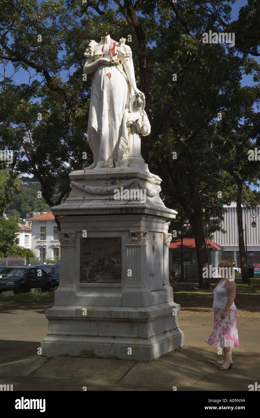 Statua [imperatrice Giuseppina] 'Fort de France" Foto Stock