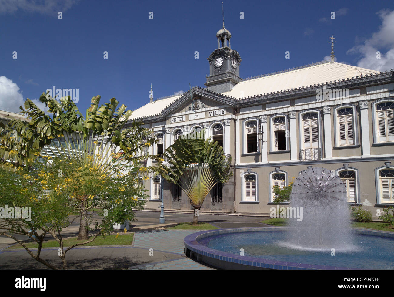 "L' Hotel de Ville" "Fort de France Martinica Foto Stock