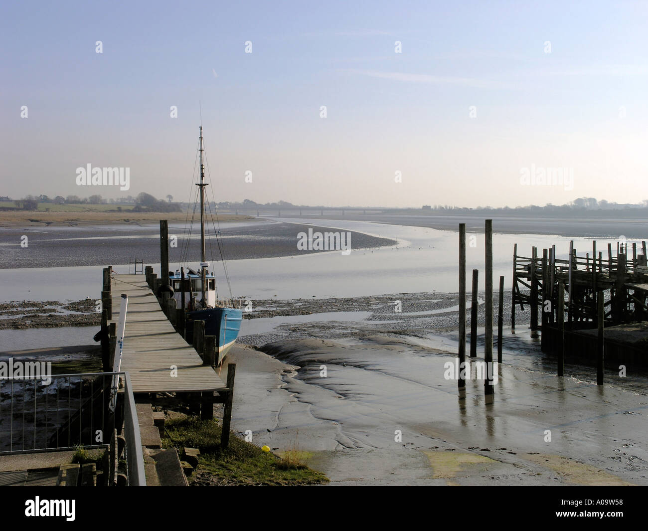 Scalo principale a Blackpool e Fleetwood yacht club Lancashire Foto Stock