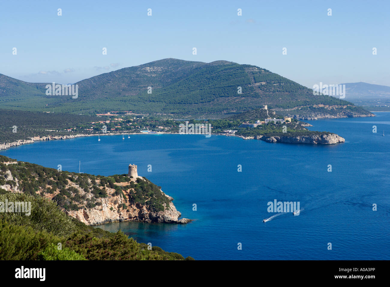 Capo Caccia, vicino ad Alghero, Sardegna, Italia Foto Stock