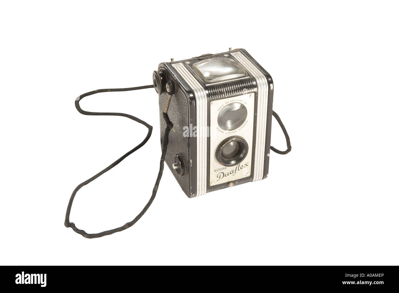 Vecchia macchina fotografica con tracciato di ritaglio Foto Stock