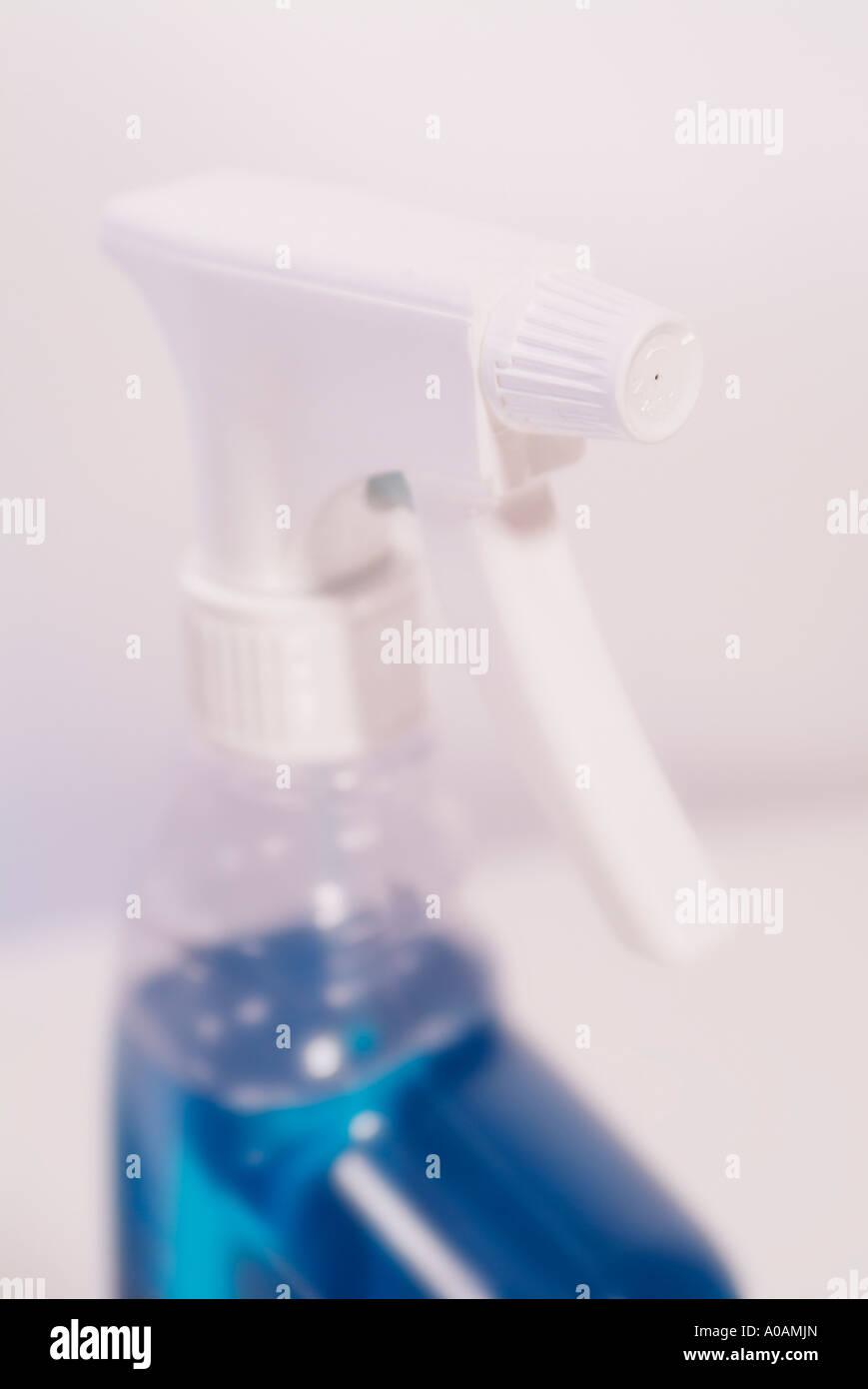 Detergente per vetri in flacone spray Foto Stock