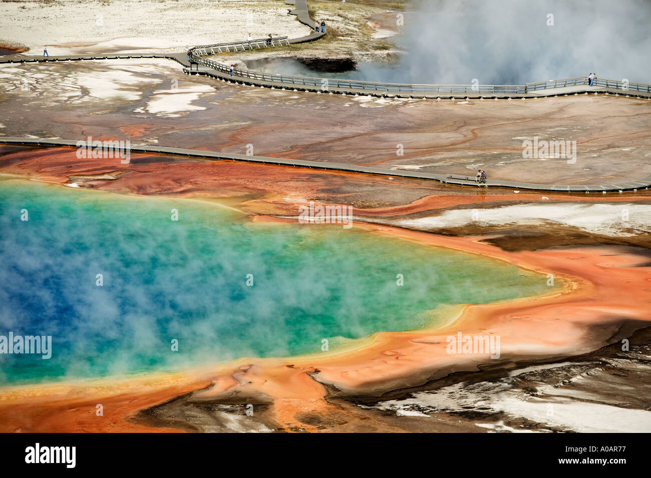 Grand Pool prismatico il Parco Nazionale di Yellowstone Wyoming Foto Stock