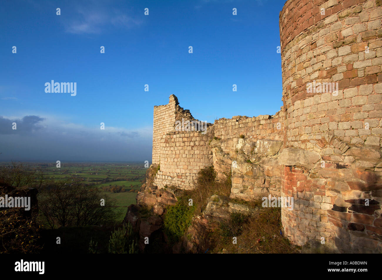 Beeston castle nel Cheshire England Regno Unito Foto Stock