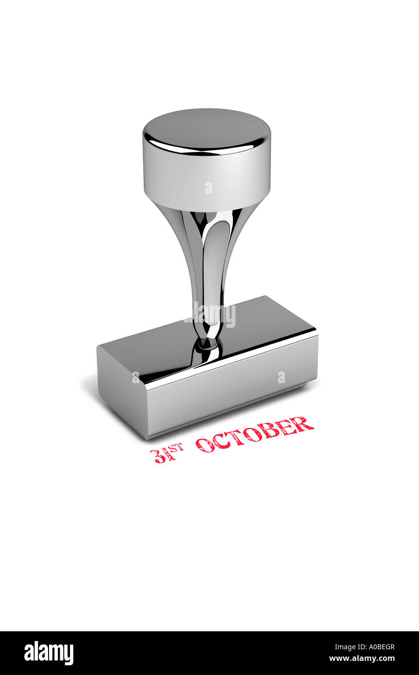 31 ottobre timbro di gomma Foto Stock