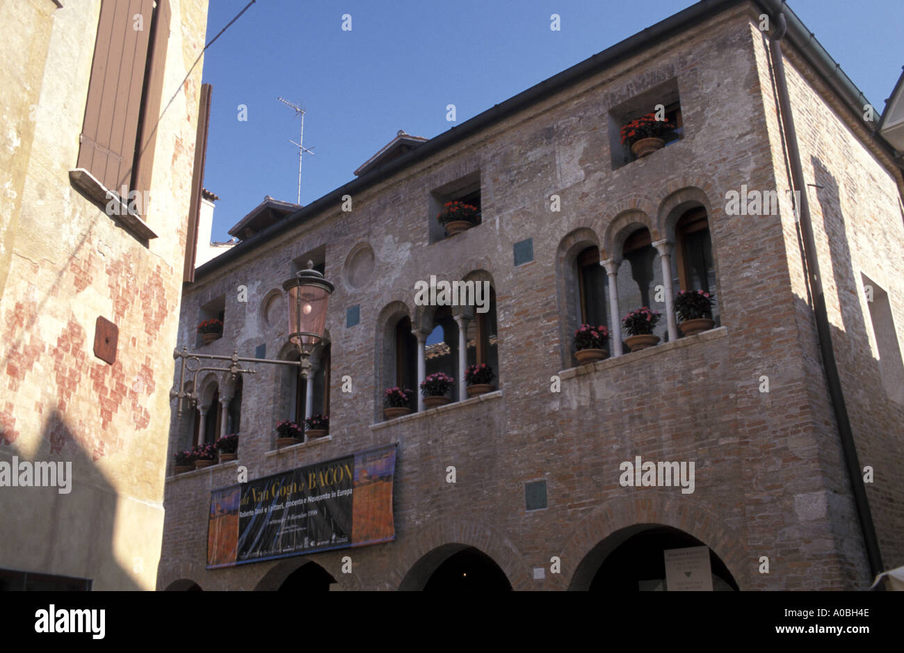 Casa dei Carraresi a Treviso Veneto Italia Foto Stock