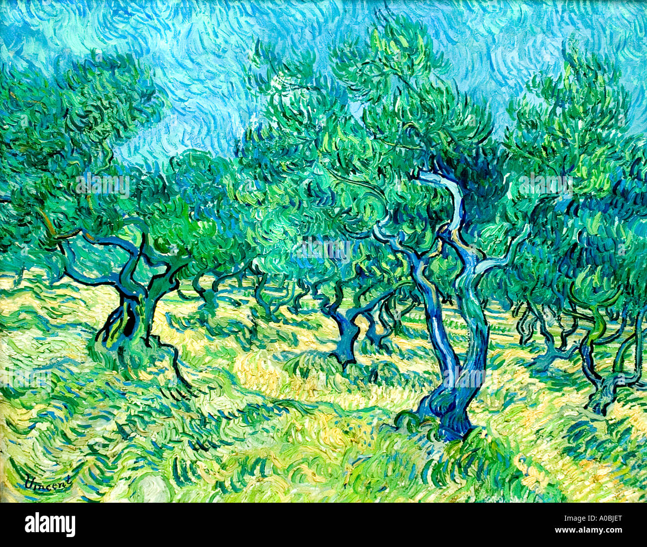 Orchard Vincent van Gogh 1853–1890 Olandese Paesi Bassi Foto Stock