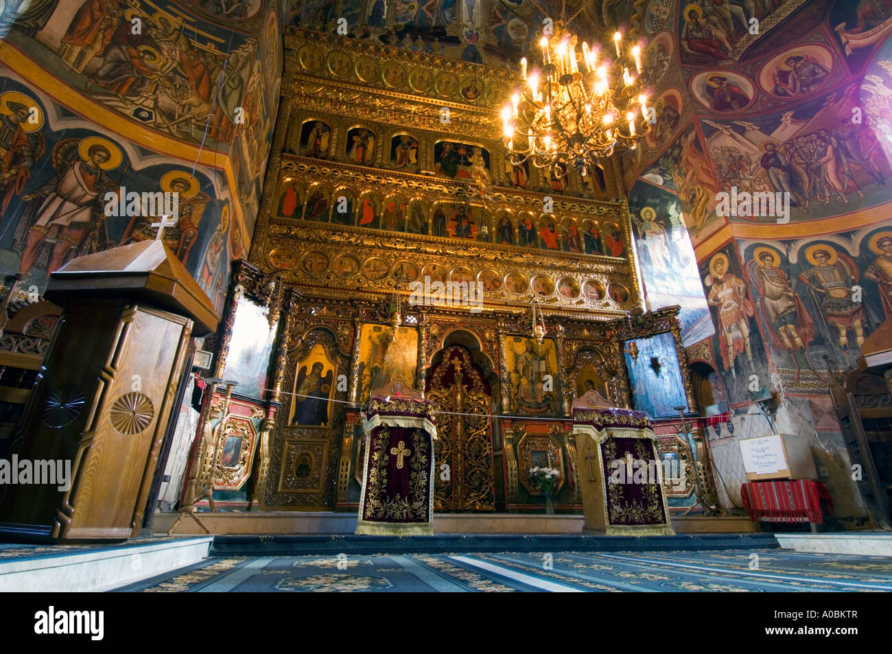 Europa Moldavia Romania Bucovina Monastero Moldovita Foto Stock