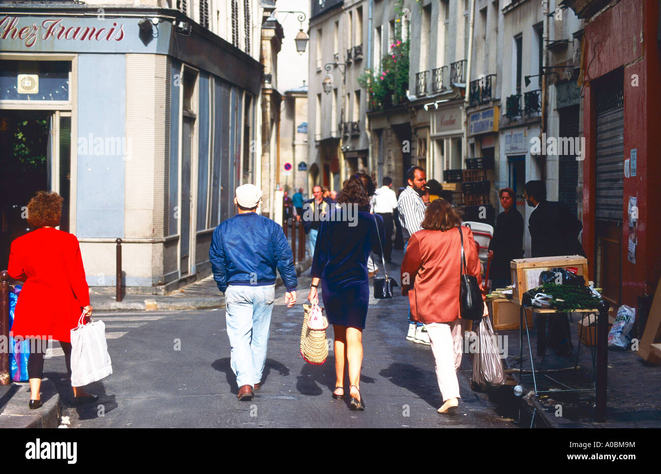 Juedisches Viertel rue des Rosiers Marais Parigi Frankreich Foto Stock