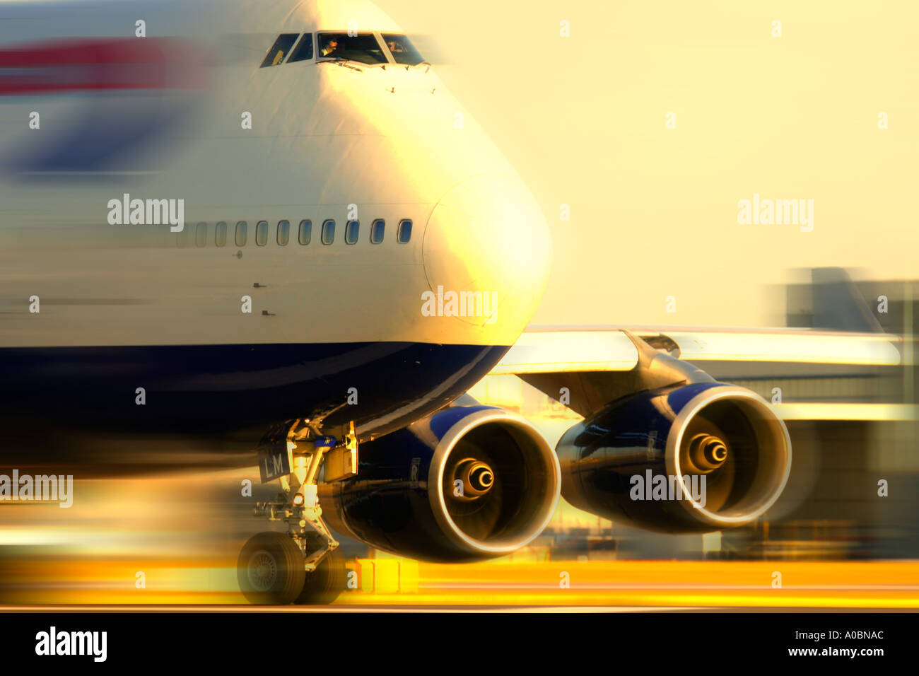 I jumbo jet Boeing 747 di British Airways Foto Stock