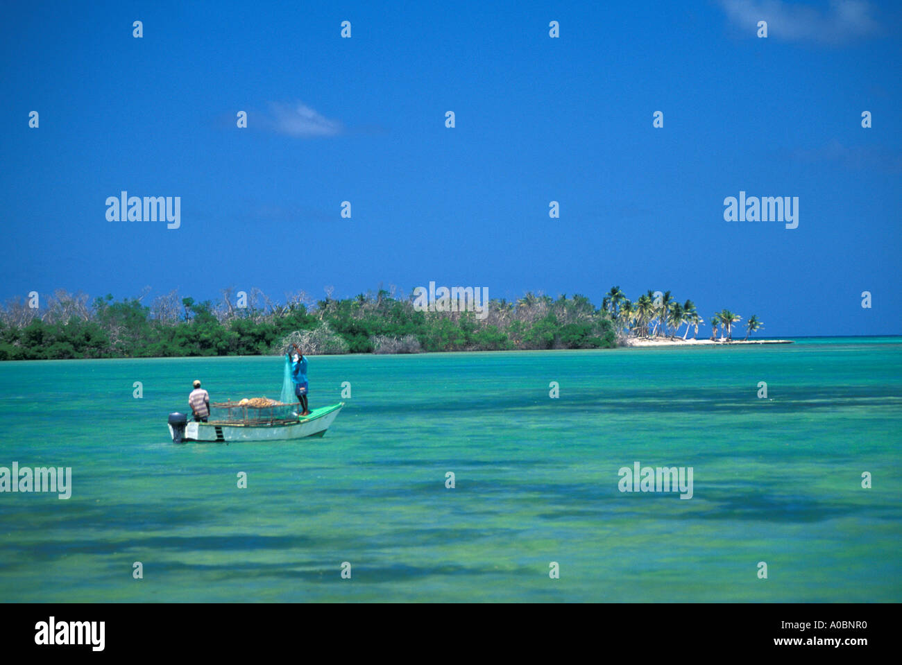 Repubblica Dominicana costa pescatori Punta Cana Resort Foto Stock