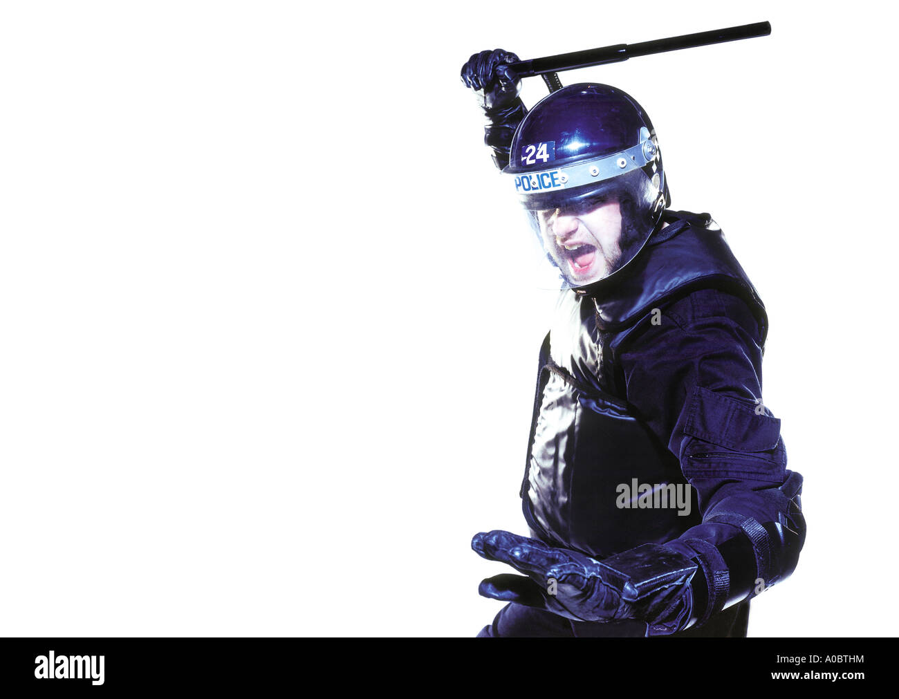 Polizia antisommossa Foto Stock