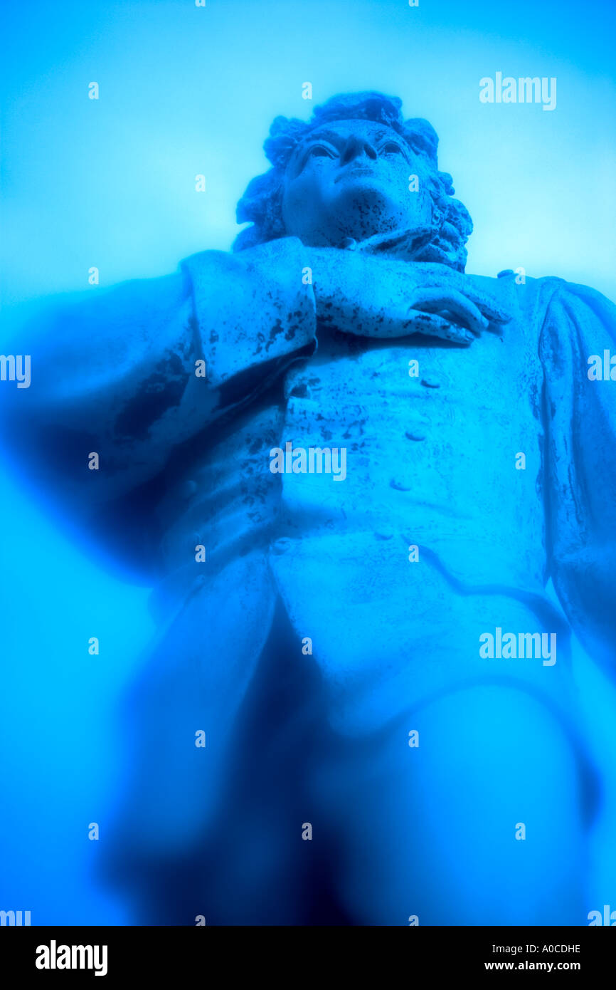 Statua di Nathan Hale a Hartford, Connecticut Foto Stock