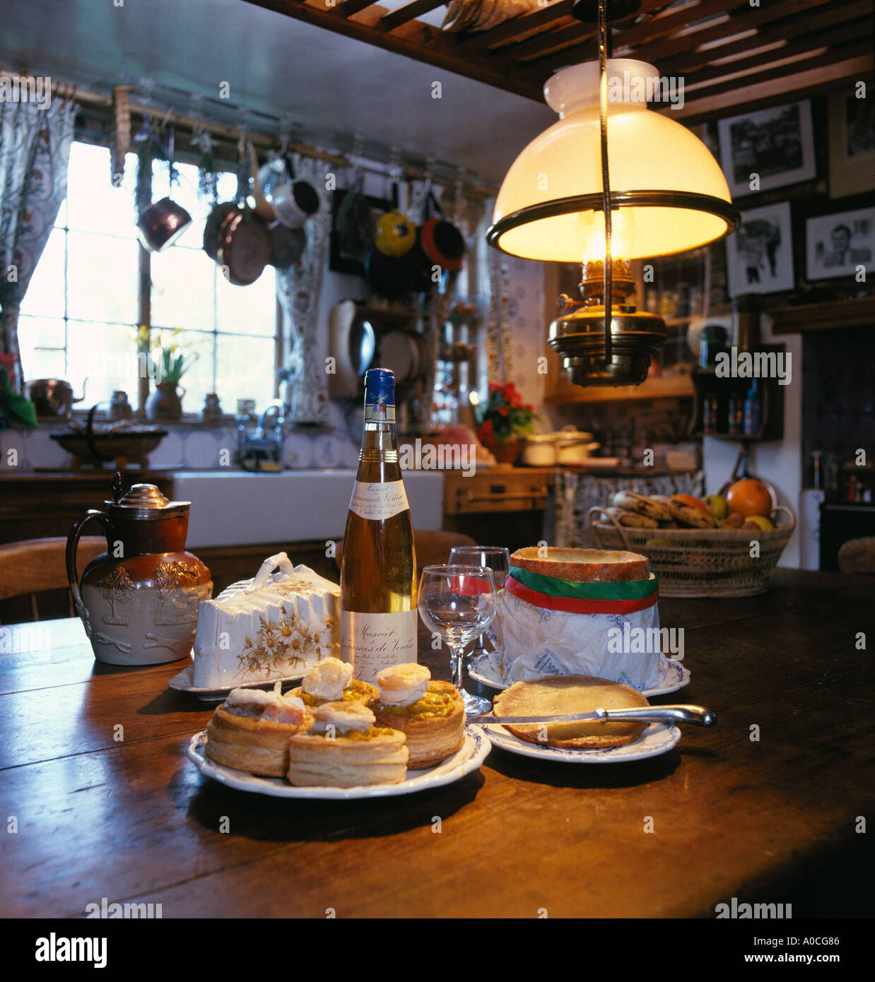 English Country Kitchen Foto Stock