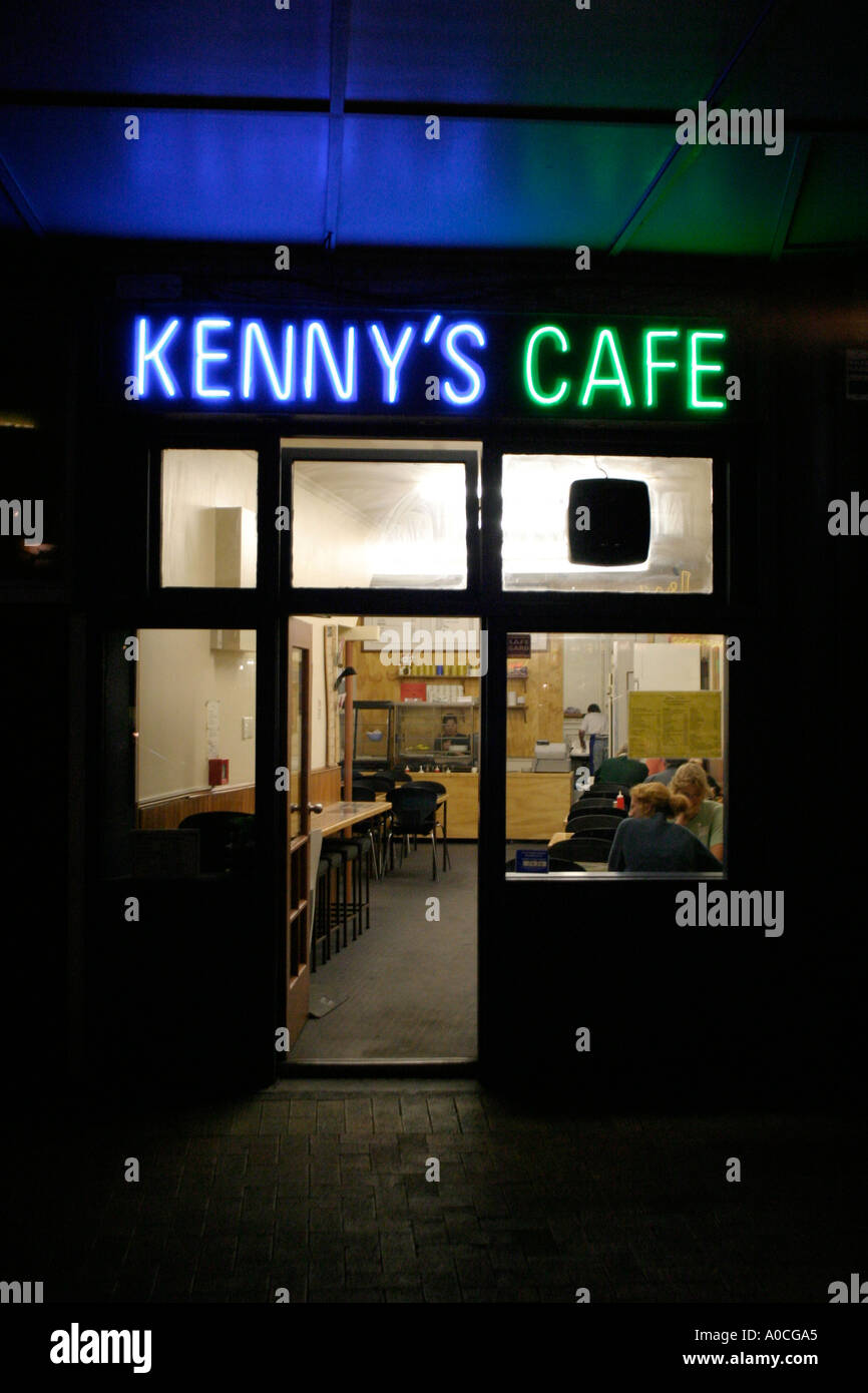 Kennys cafe Wellington Nuova Zelanda Foto Stock