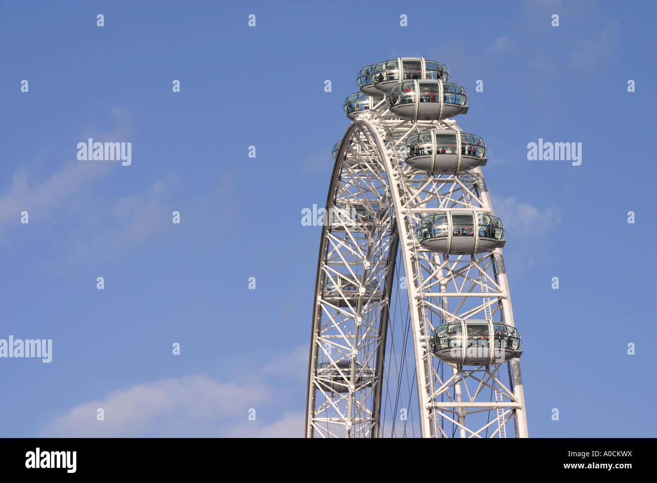 London Eye attrazione Central London Regno Unito Foto Stock