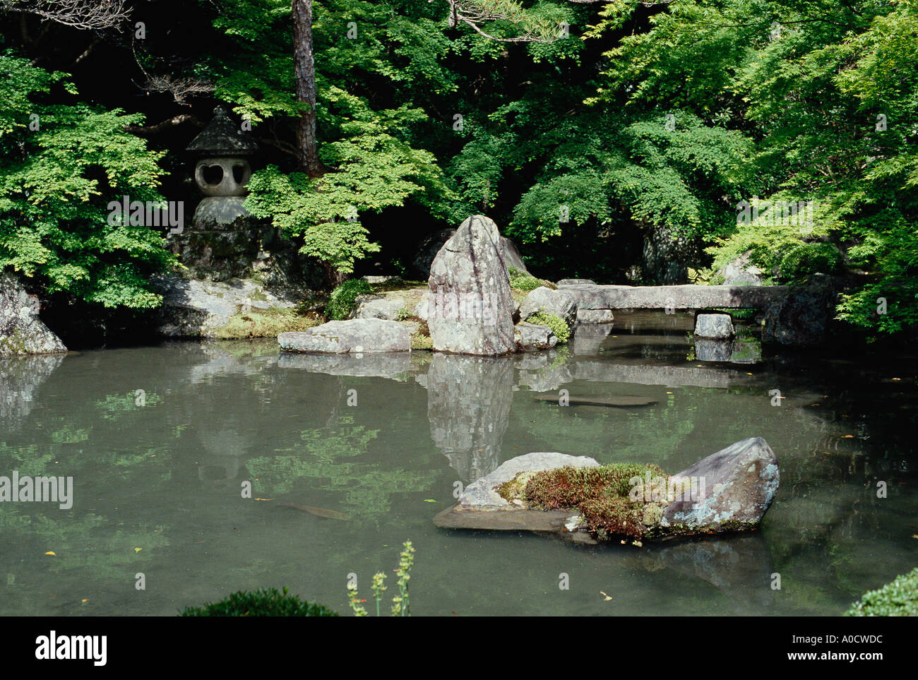 Il giardino di Rengeiji Tempio giapponese di Kyoto Foto Stock