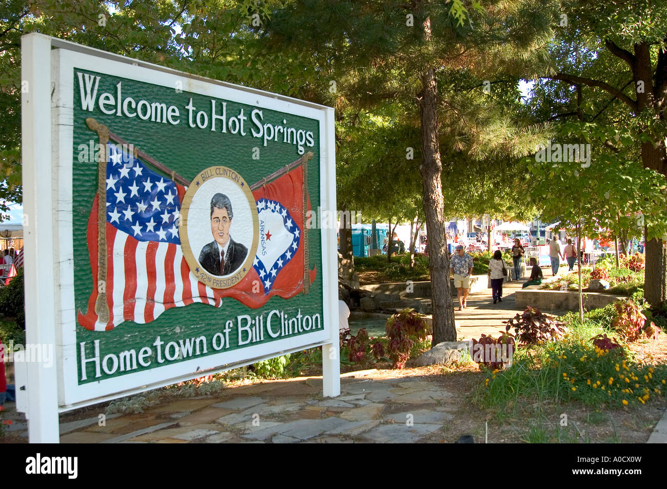 Hot Springs Arkansas cappa bambino casa del presidente William Jefferson Clinton Foto Stock