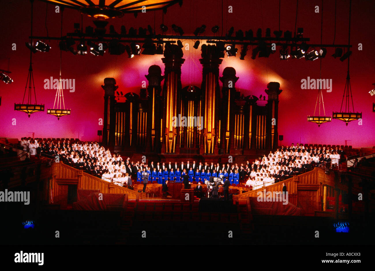 Salt Lake City USA Utah Tabernacolo Mormon Tabernacle Choir Foto Stock