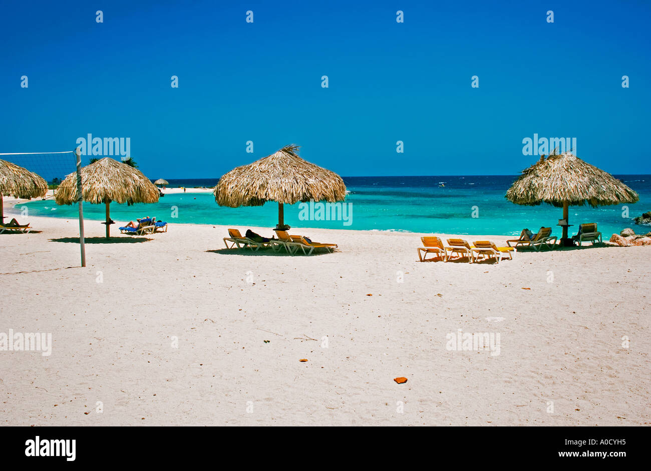 Piscadera Bay Beach Curaçao Antille olandesi Foto Stock