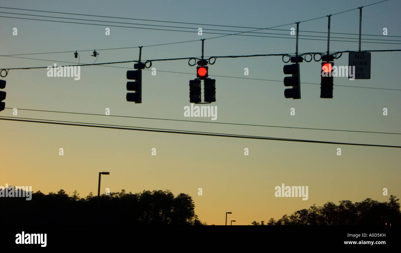 Il traffico automobilistico di notte Foto Stock