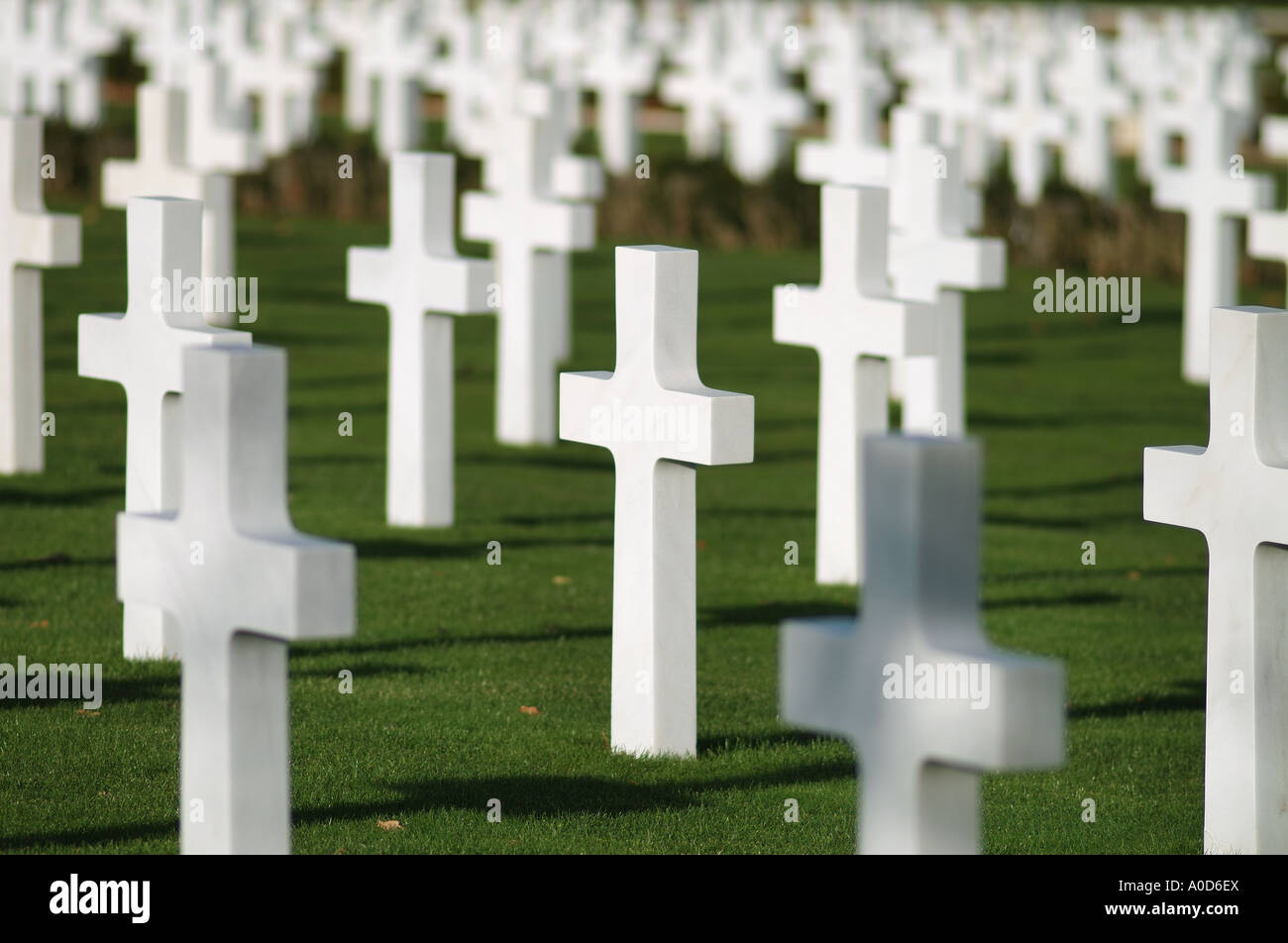 American cimitero militare, cambridge Foto Stock