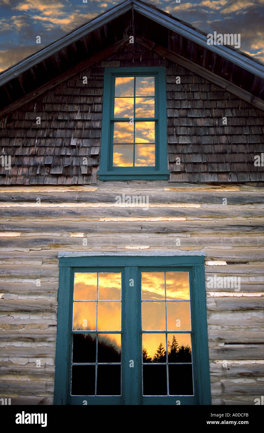 Historic homestead Northern Alberta Canada Foto Stock