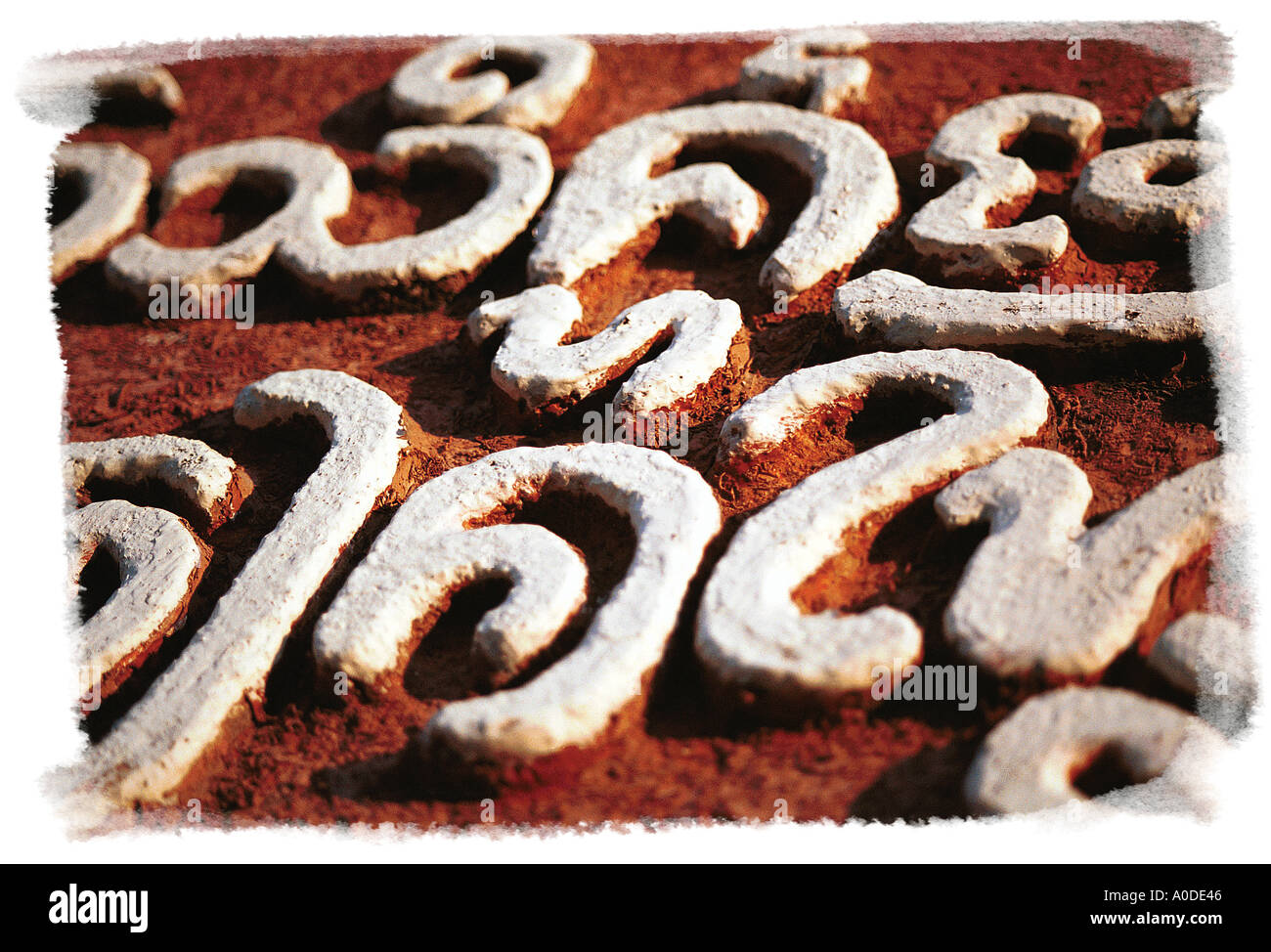 Alfabeto Thai Foto Stock