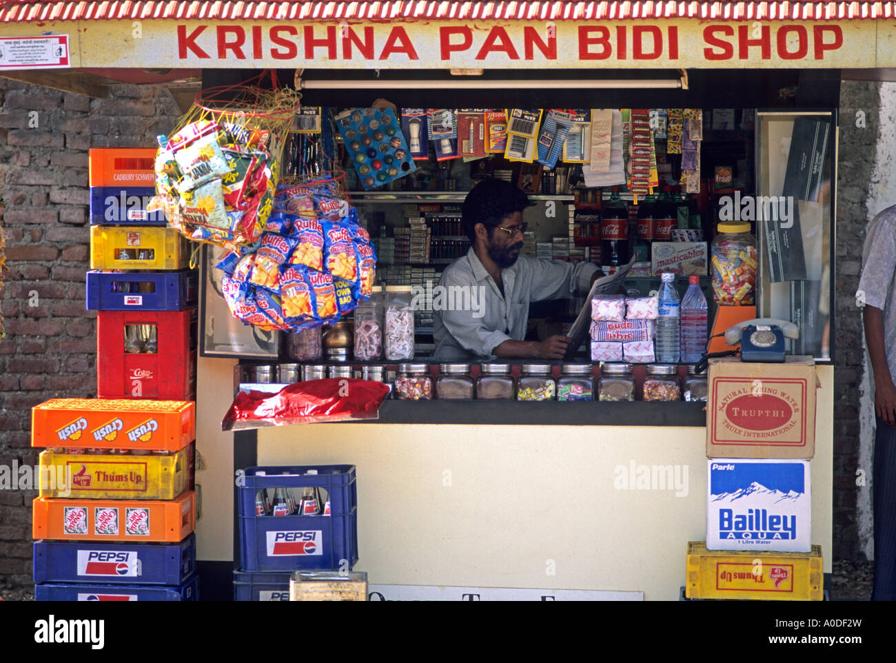 Venditore ambulante in India Foto Stock