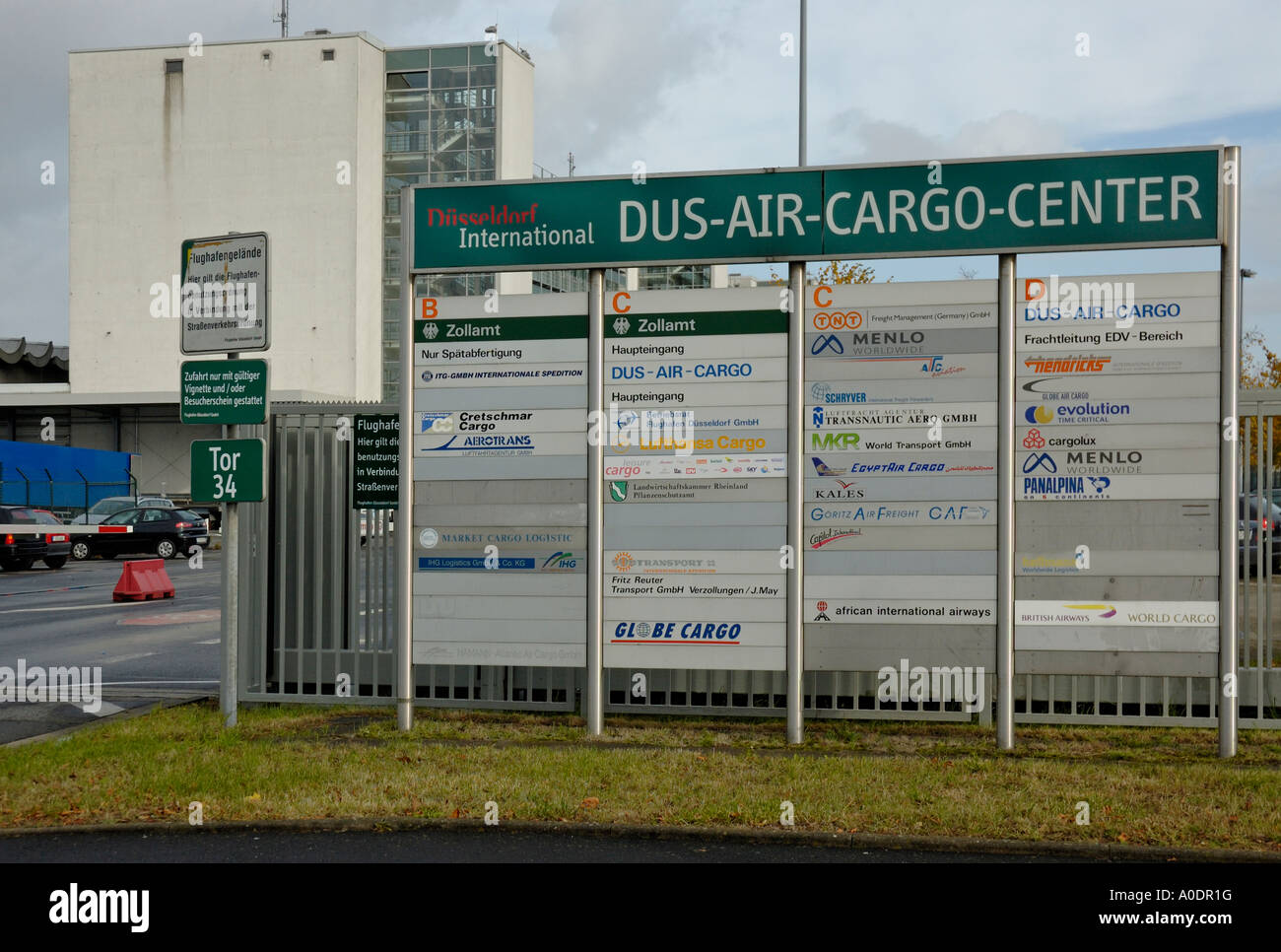 L'aeroporto internazionale di Düsseldorf Air Cargo Center. Foto Stock
