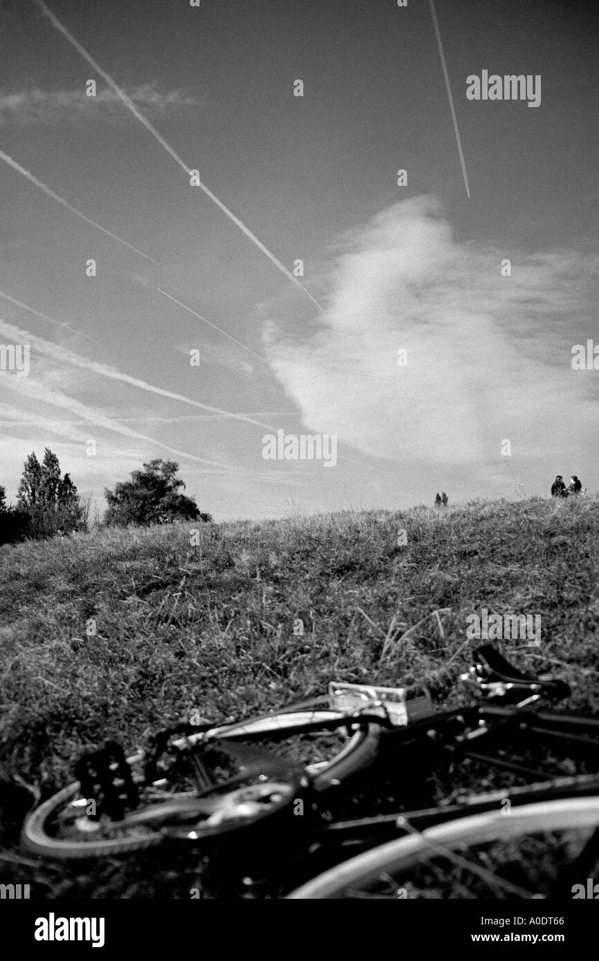 Moto su Hampstead Heath Foto Stock