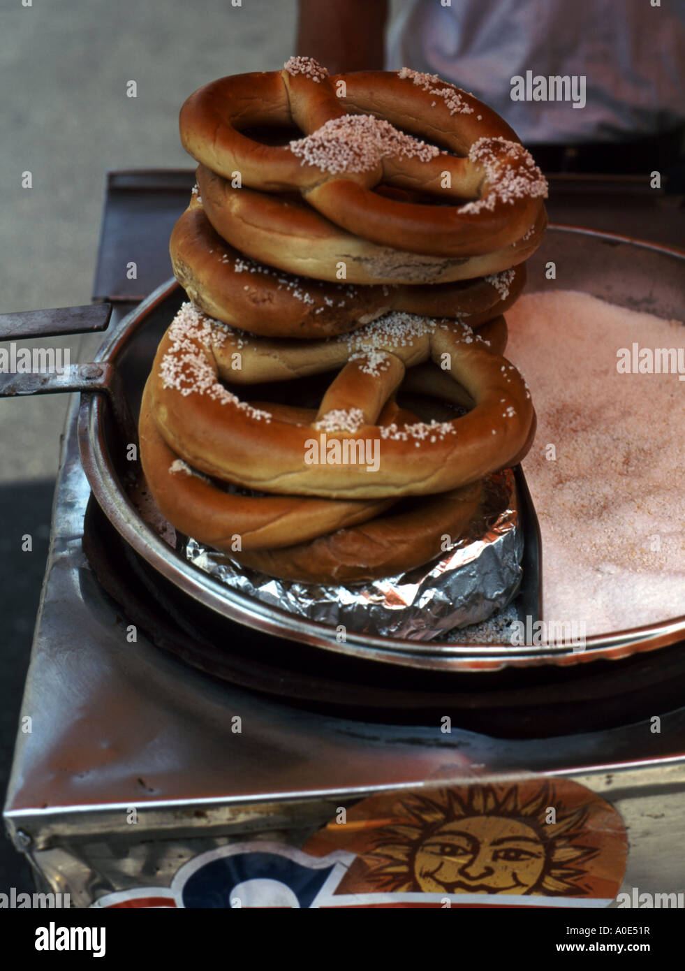 New York pretzel Foto Stock