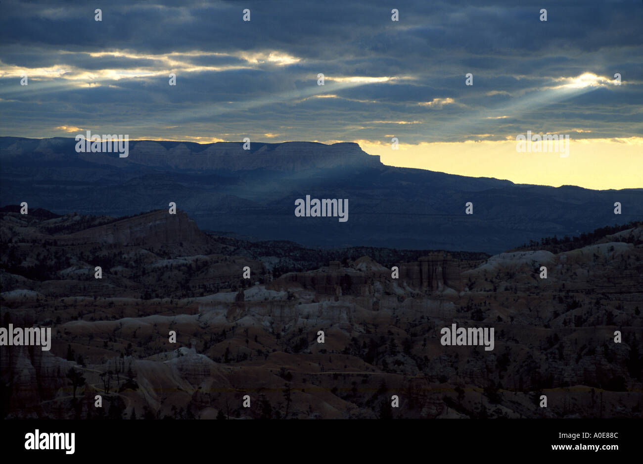 Sunrise a Bryce Canyon Foto Stock