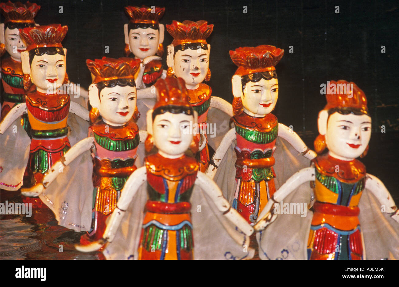 Acqua Puppet Theatre Hanoi Vietnam Foto Stock