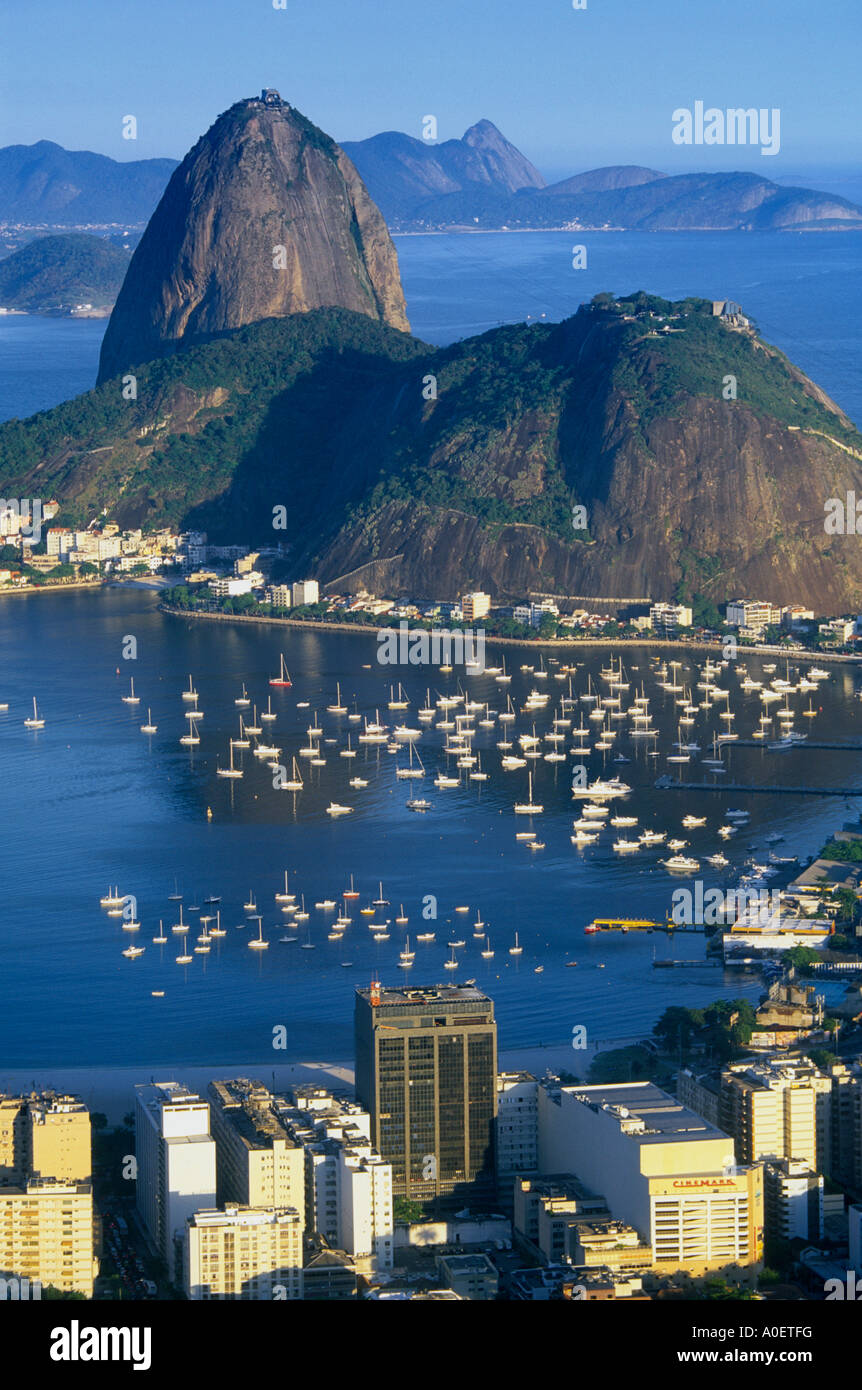 La Montagna Sugar Loaf Rio de Janeiro in Brasile Foto Stock