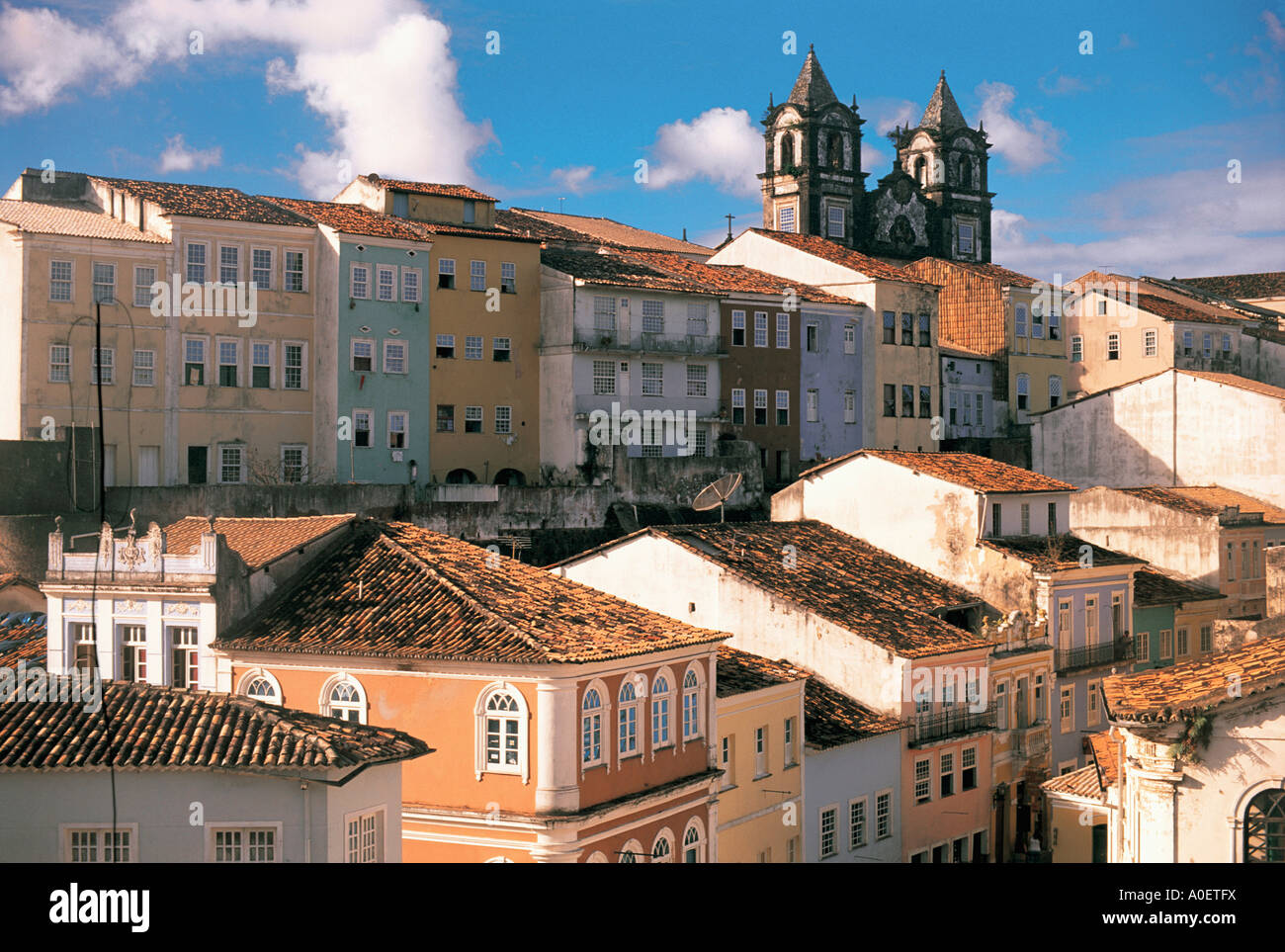 Salvador de Bahia città coloniale del Brasile Foto Stock