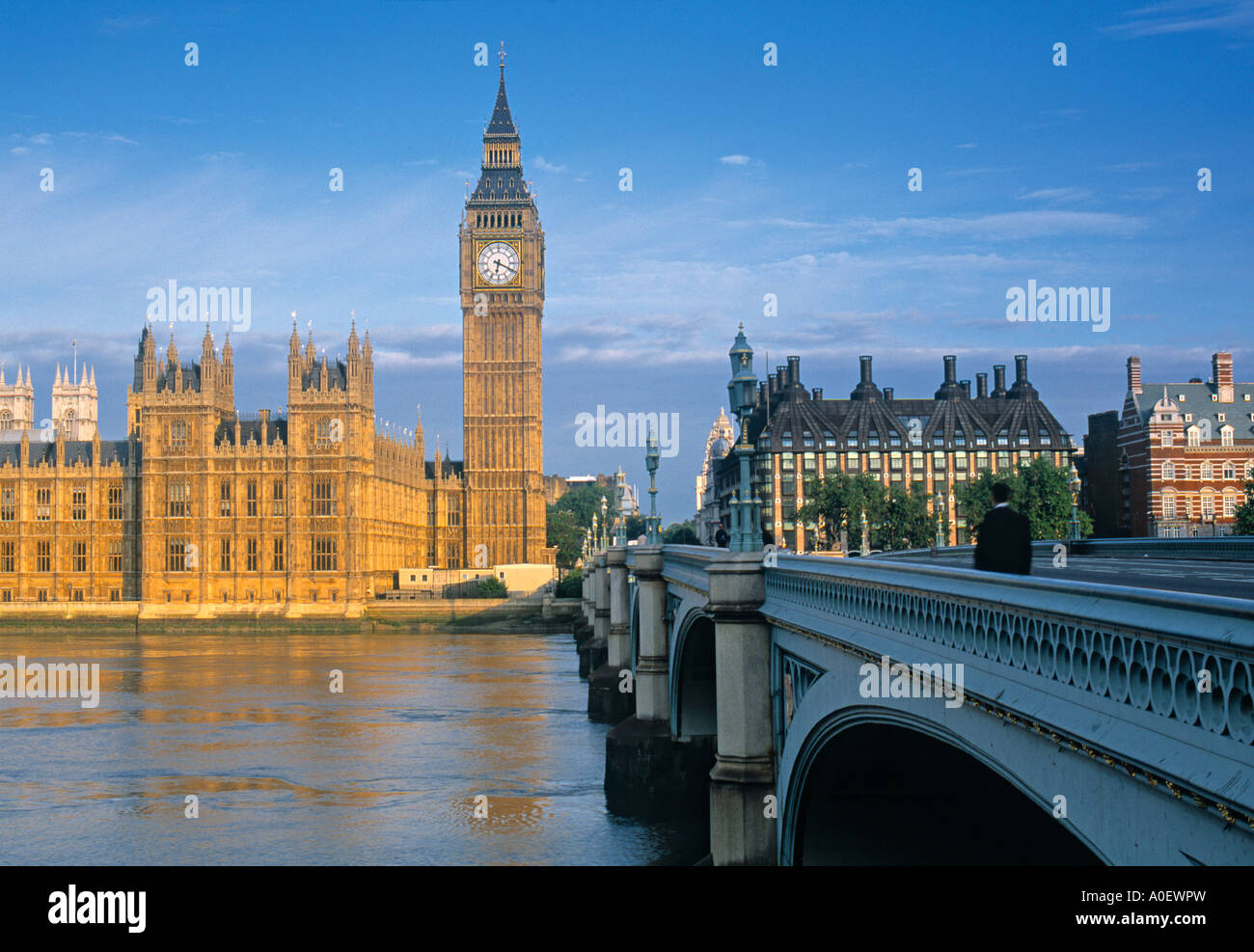Case del Parlamento Londra Inghilterra Foto Stock