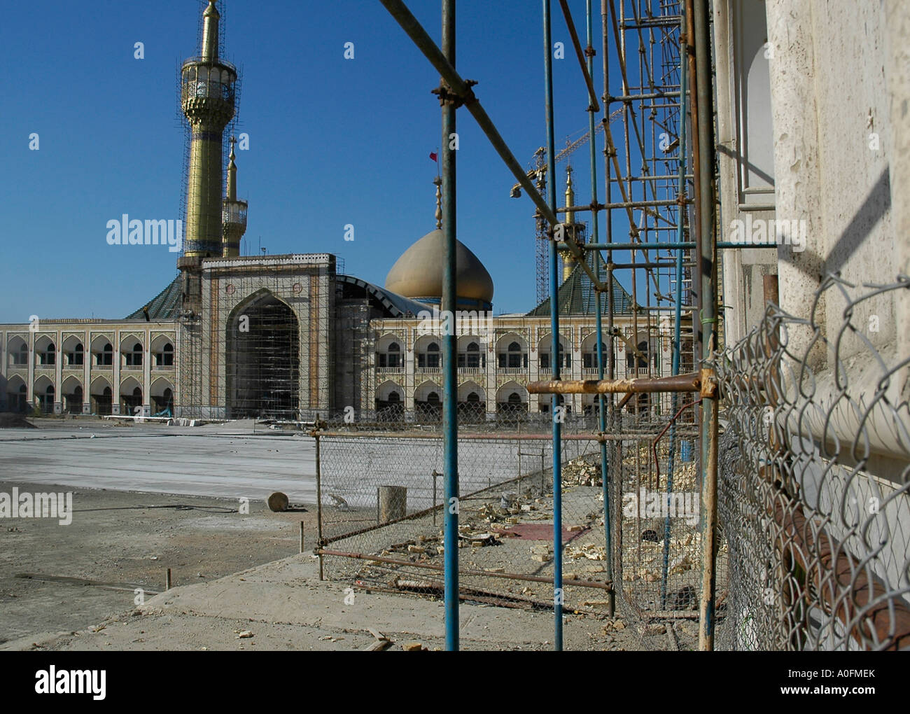 Il mausoleo di ayatollah Khomeini è ancora in costruzione nel sud di Tehran, Iran. Foto Stock
